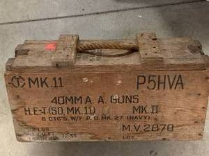 Vintage Canon Explosives Wood Box 7� X 10� X 21�