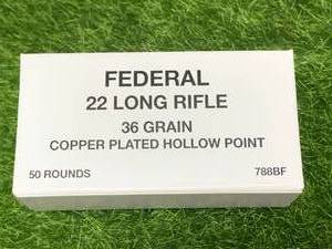 50 Rounds .22 Copper Plated Hollow Point Ammo Ammunition