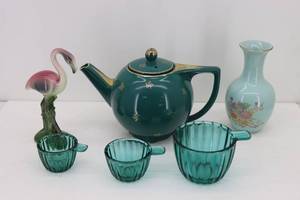 lot 28 image: Teapot, Vase & Misc