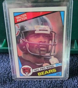lot 24 image: 1984 Topps Walter Payton Card...