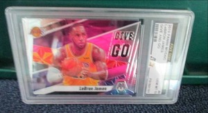 lot 52 image: 2019 Panini LeBron James Graded 10...