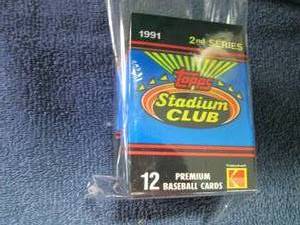 lot 88 image: 10  1991 Stadium Club Baseball Pack...