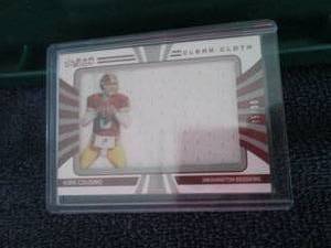 lot 96 image: 2016 Kirk Cousins Panini Jersey Car...