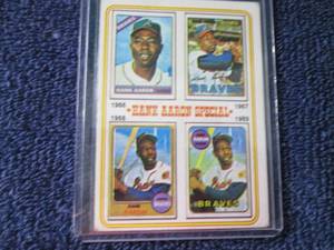 lot 109 image: 1974 Topps Hank Aaron Card...