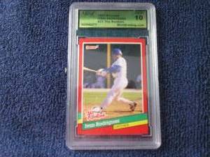 lot 134 image: 1991 Donruss Ivan Rodriguez Rookie ...