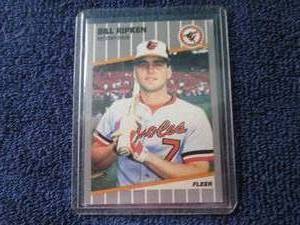 lot 137 image: 1989 Fleer Bill Ripken F Face Error...