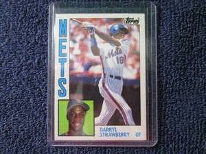 lot 138 image: 1984 Topps Darryl Strawberry Rookie...