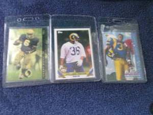 lot 143 image: 3 Jerome Bettis Rookie Cards...