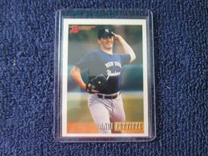 lot 148 image: 1993 Bowman Andy Pettitte Rookie Ca...