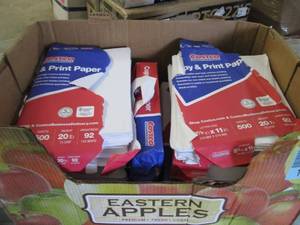 lot 204 image: 9 Open Reams Copy & Print Paper 8.5...