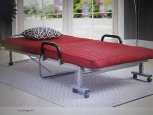 lot 212 image: Sunshine Folding Rollaway Bed open ...