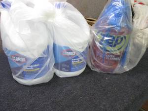lot 235 image: 2- 121 oz Bottles Clorox Bleach, 1 ...