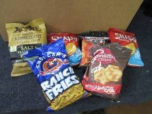 lot 298 image: Box of Assorted Bagged Snacks past ...