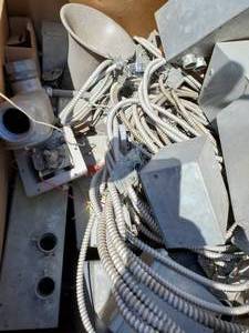 lot 77 image: Large Gaylord of Aluminum Misc. parts