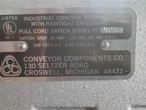 lot 94 image: Material Control PC-L1S Industrial Control Equipment Rain tight Enclosure (New)