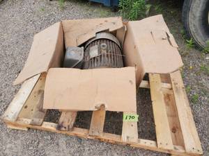 lot 170 image: Electric Motor,5 H.P 3 Phase, N.I.B.