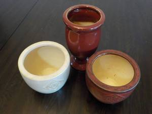 3 Vases made in Vietnam...