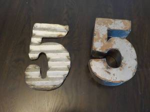 2 Galvanized Number 5s...