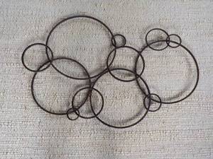 Metal Circles Wall Hanging 35 x 24...