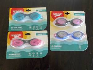 8 Pair Speedo Jrs Size Goggles...