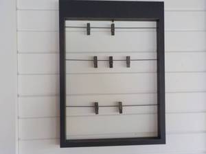 16 x 22 Wood Frame with Clothespins...