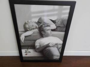 Marilyn Monroe and James Dean Black...