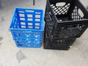 3 Plastic Milk Carriers...
