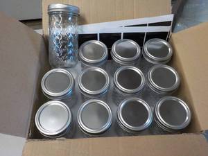 Box of 12 - 12 oz Jars with Lids...