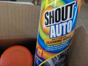 6 Pack Shout Auto Wipes...