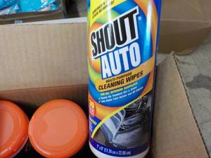 6 Pack Shout Auto Wipes...