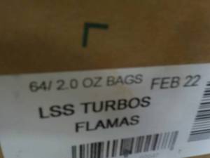 Case of 64 Bags Turbas Flamas Snack...