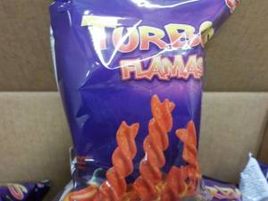 Case of 64 Bags Turbas Flamas Snack...