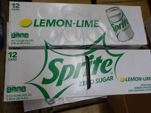 2 - 12 packs Sprite Lemon Lime Zero...