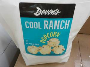 Case of Devons Cool Ranch Popcorn...