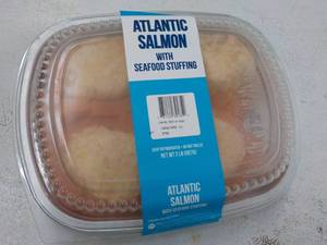 2 lb. pkg Frozen Atlantic Salmon wi...