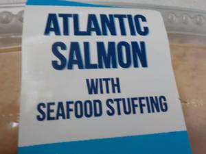 2 lb. pkg Frozen Atlantic Salmon wi...