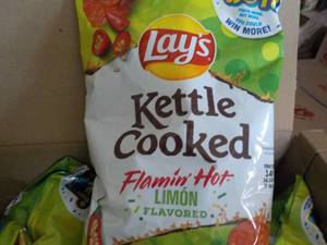 Case of Lays Flamin Hot Limon Chips...
