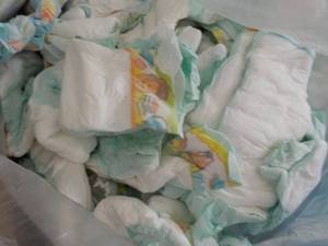 Bag of 100 or so Diapers Infant-3 m...