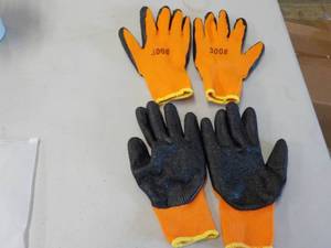 2 pair Rubber coated gloves...