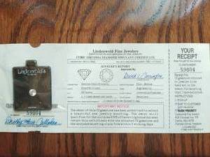 lot 242 image: 1 Carat Genuine Cubic Zirconia Round Brilliant