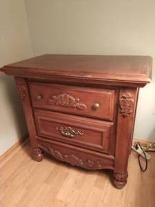 lot 33 image: Nightstand With Hide-Away Compartment