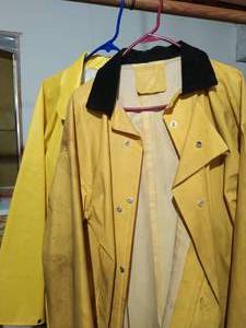 lot 124 image: Two Yellow Raincoats