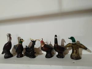 lot 151 image: Collection Of Six Vintage Avon Perfume Bottles And Two Dolls