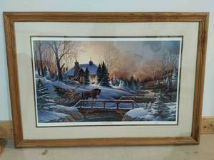 lot 162 image: Framed Terry Redlin Art