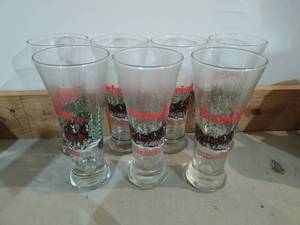 lot 167 image: Seven Budweiser Glasses
