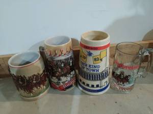 lot 168 image: Budweiser Steins And Mug