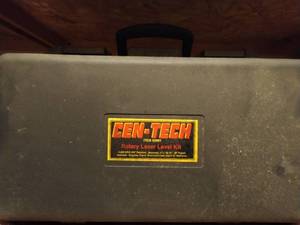 lot 184 image: Cen-Tech Rotary Laser Level Kit