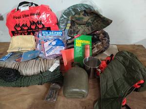 lot 336 image: Collection Of Outdoor Survival Gear
