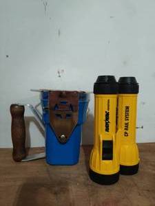 lot 345 image: Railroad Inspection Lantern With Two Flashlight