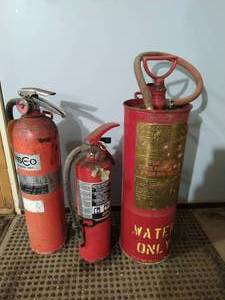lot 399 image: Three Fire Extinguishers